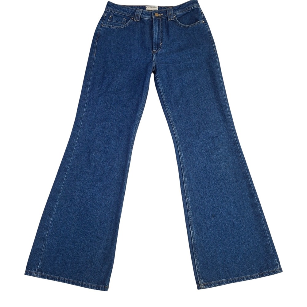 We The Free Free People Ava High Rise Boot Cut Jeans Womens 28 Blue Denim Cotton